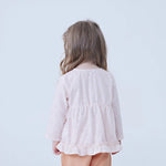 Checked Linen Blouse For Baby Girl Image