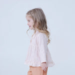 Checked Linen Blouse For Baby Girl Image