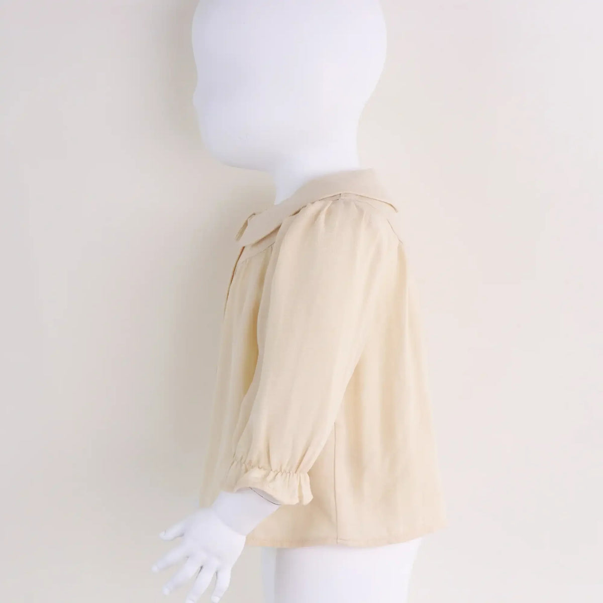 Plain Linen Shirt For Baby Girl Image