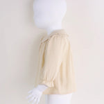 Plain Linen Shirt For Baby Girl Image
