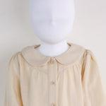 Plain Linen Shirt For Baby Girl Image