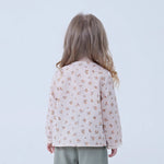 Floral Linen Shirt For Baby Girl Image