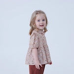 Floral Linen Shirt For Baby Girl Image