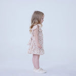 Floral Linen Dress For Baby Girl Image