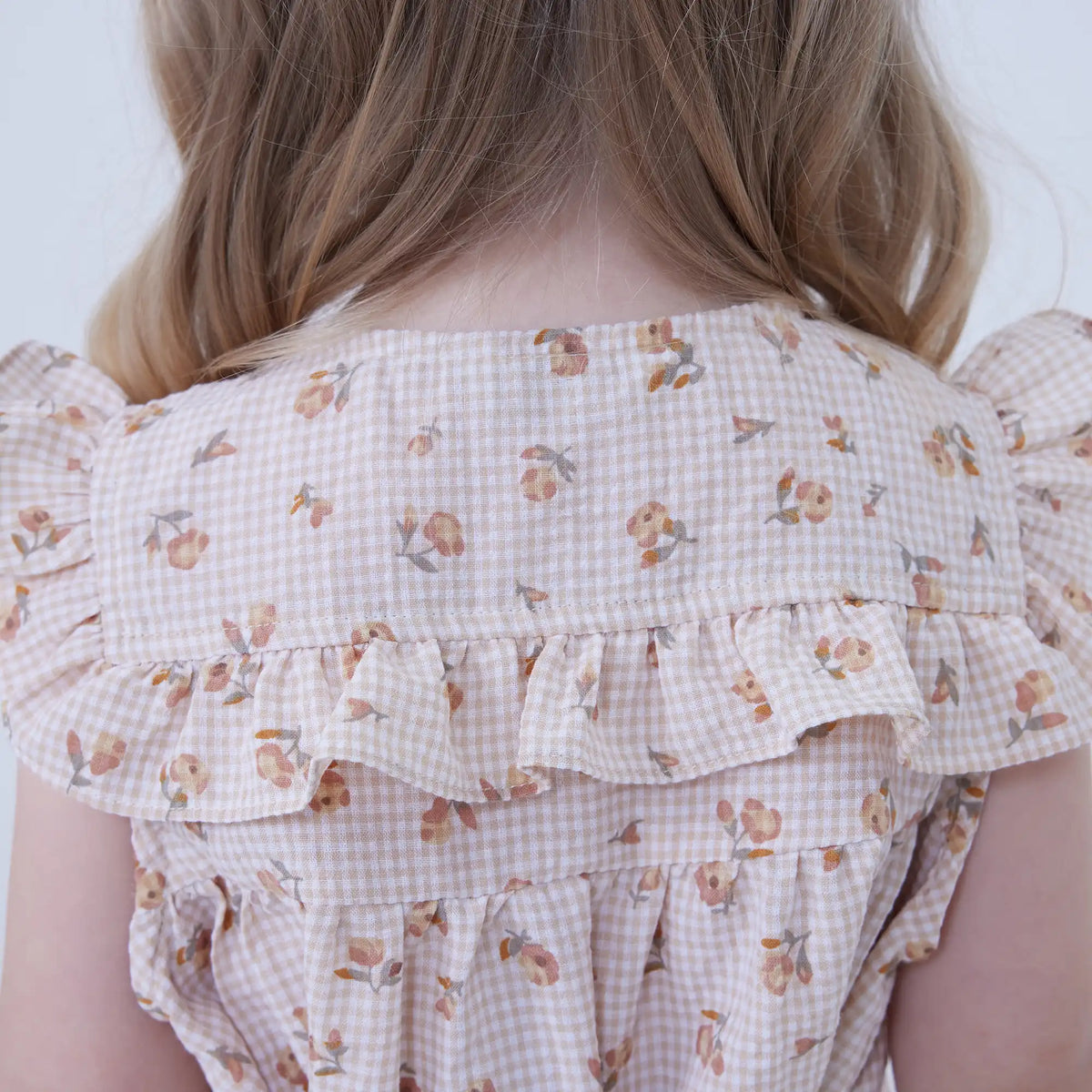 Floral Linen Dress For Baby Girl Image