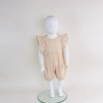 Jacquard Linen Romper For Baby Girl Image