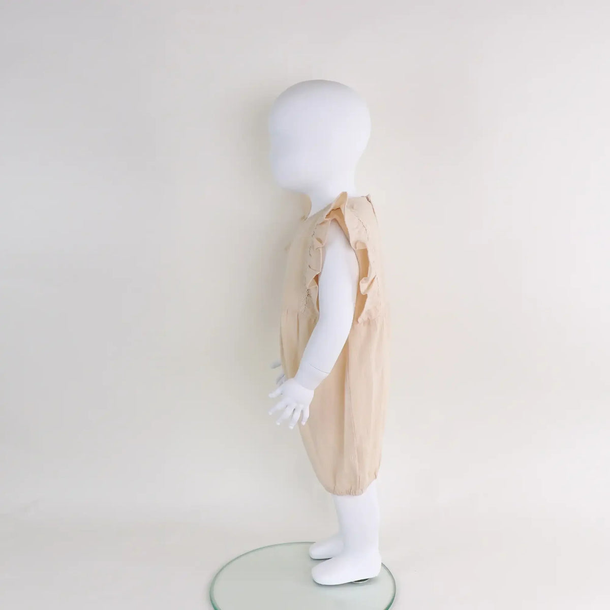 Jacquard Linen Romper For Baby Girl Image