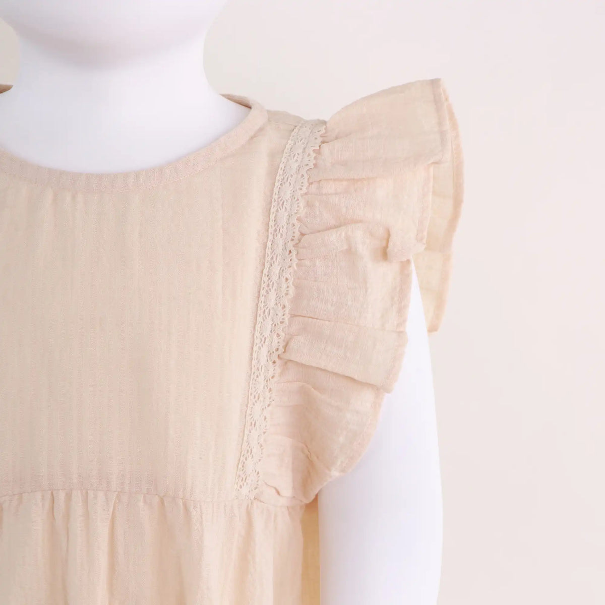 Jacquard Linen Romper For Baby Girl Image