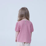Jacquard Linen Blouse For Baby Girl Image