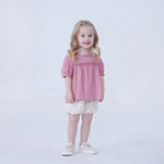 Jacquard Linen Blouse For Baby Girl Image