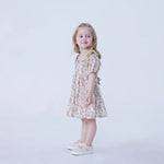 Floral Linen Dress For Baby Girl Image