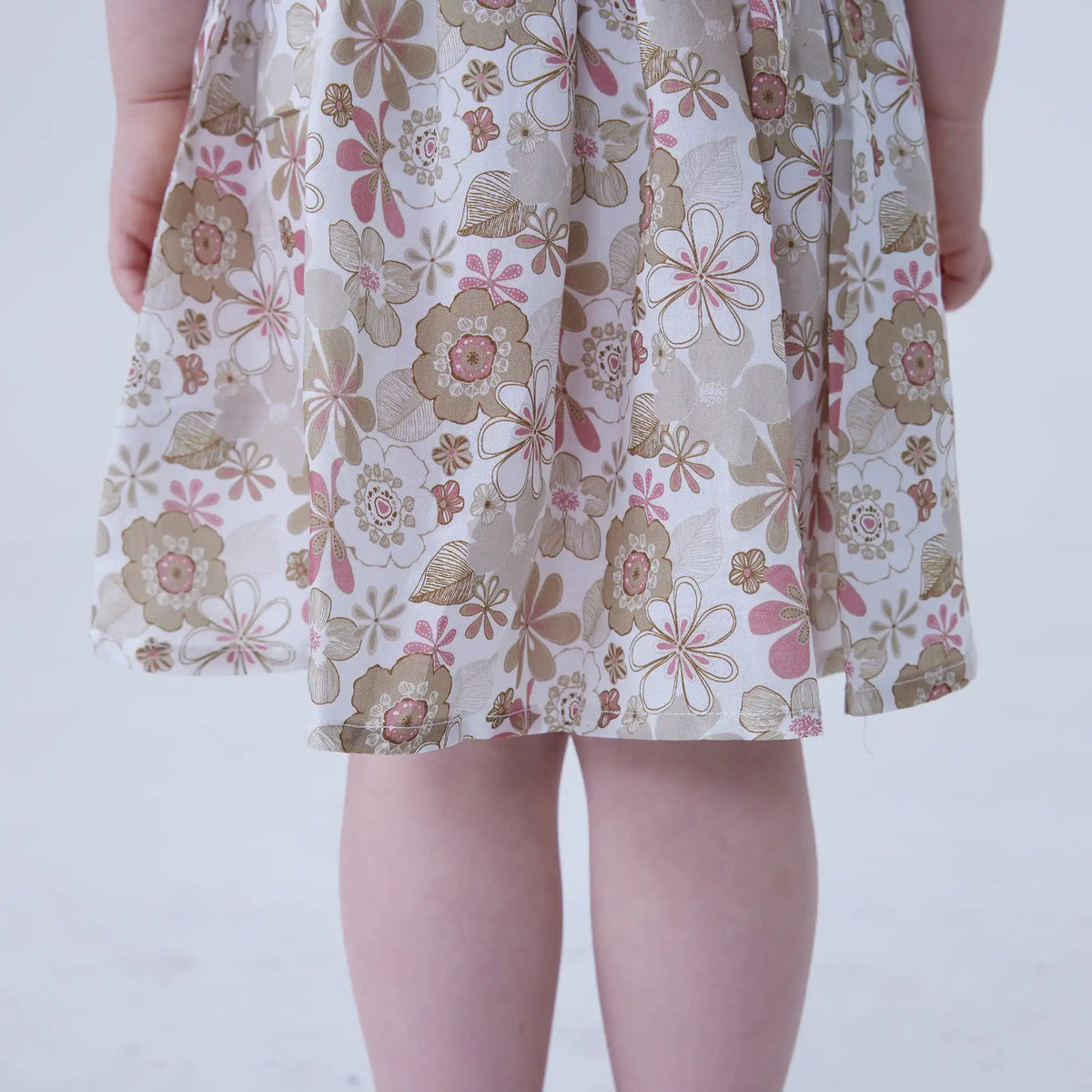 Floral Linen Dress For Baby Girl Image