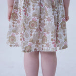 Floral Linen Dress For Baby Girl Image