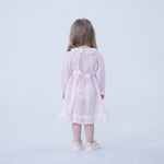 Floral Linen Dress For Baby Girl Image