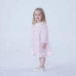 Floral Linen Dress For Baby Girl Image