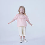 Floral Linen Blouse For Baby Girl Image