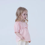 Floral Linen Blouse For Baby Girl Image