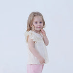Plain Linen Shirt For Baby Girl Image