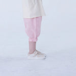 Ankle-Tied Linen Shorts For Baby Girl Image