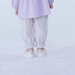 Ankle-Tied Linen Pants For Baby Girl Image