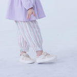 Ankle-Tied Linen Pants For Baby Girl Image