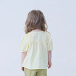 Jacquard Linen Shirt For Baby Girl Image
