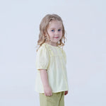 Jacquard Linen Shirt For Baby Girl Image