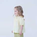 Jacquard Linen Shirt For Baby Girl Image