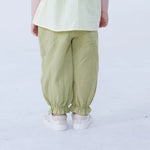 Ankle-Tied Linen Pants For Baby Girl Image