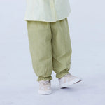 Ankle-Tied Linen Pants For Baby Girl Image