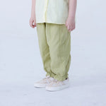 Ankle-Tied Linen Pants For Baby Girl Image