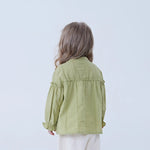 Jacquard Linen Shirt For Baby Girl Image