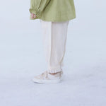 Ankle-Tied Linen Pants For Baby Girl Image