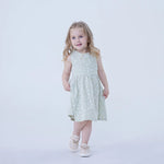 Floral Linen Dress For Baby Girl Image