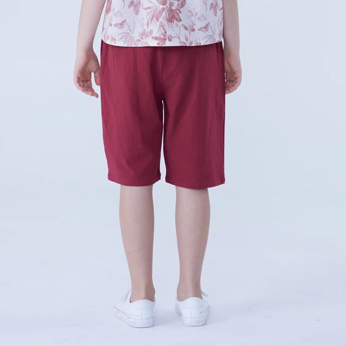 Wide-Leg Linen Shorts For Girls Image