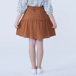 Skater Linen Skirt For Girls Image