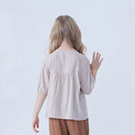 Jacquard Linen Blouse For Girls Image