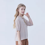 Jacquard Linen Blouse For Girls Image