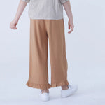 Bell-bottom Linen Pants For Girls Image