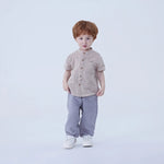 Solid Linen Shirt For Baby Boy Image