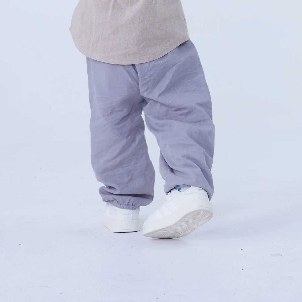 Ankle-Tied Linen Pants For Baby Boy Image