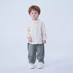 Plain Linen Shirt For Baby Boy Image