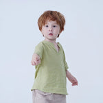 Checked Linen Blouse For Baby Boy Image