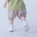 Ankle-Tied Linen Shorts For Baby Boy Image
