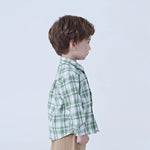Checked Linen Shirt For Baby Boy Image