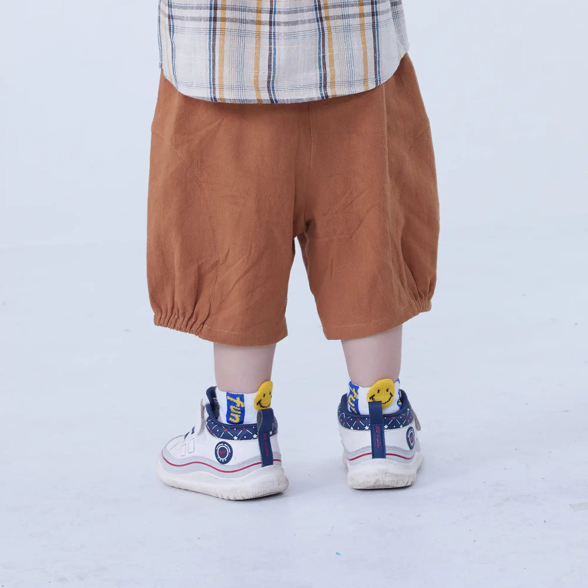 Ankle-Tied Linen Shorts For Baby Boy Image