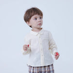 Plain Linen Shirt For Baby Boy Image