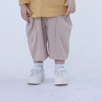 Beige Baggy Linen Shorts For Baby Boy Image