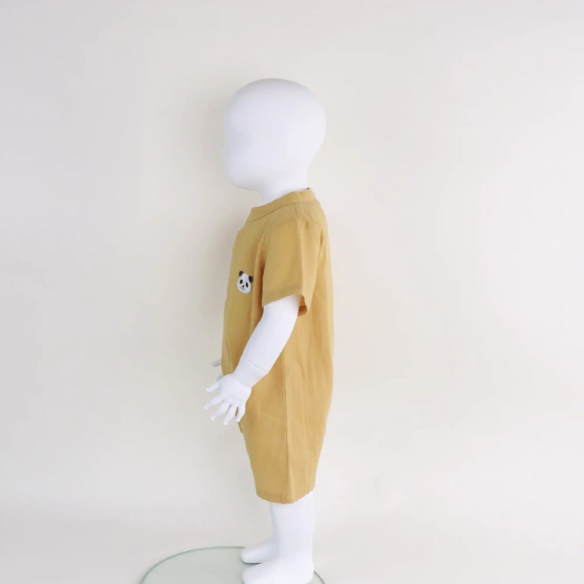 Embroidery Linen Romper For Baby Boy Image