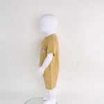 Embroidery Linen Romper For Baby Boy Image